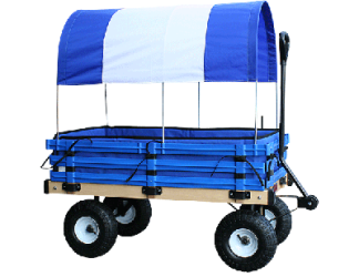 Blue - White Classic Kid's Wagon